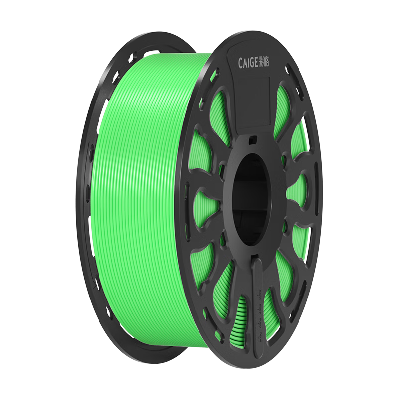 Caige 3D Printing Filament PLA Basic Suitable for Tuozhu/Chuangxiang Sanwei/A1/A1mini/A2L/P2S/X2D/H2D/H2S/H2C/X1/P1/3d Printing Green 1kg