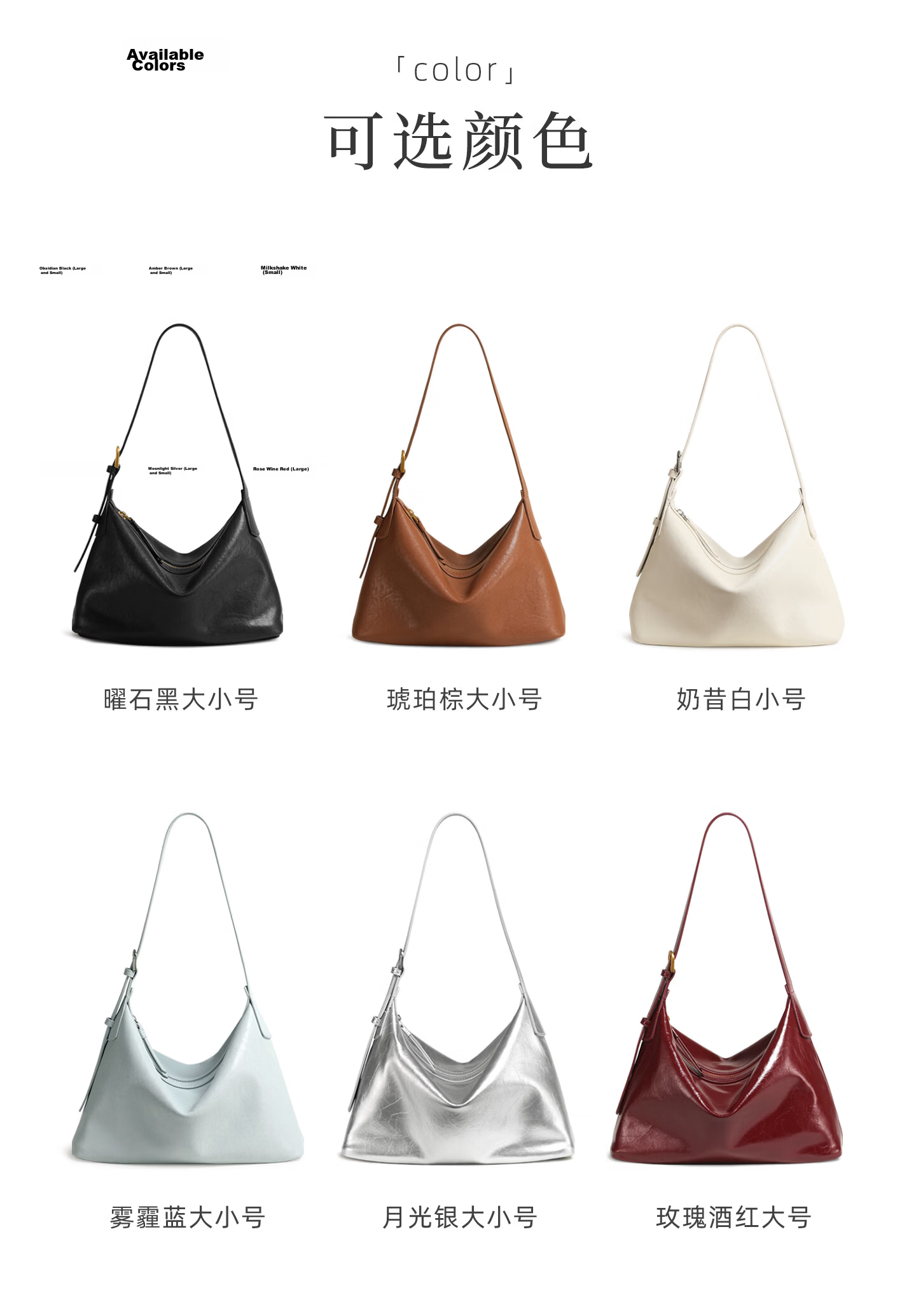 Miaodi Vegetable-Tanned Top-Grain Cowhide Hobo Underarm Tote Bag Blue Commuter Casual Shoulder Crossbody Bag for Women Qixi Festival Gift 40