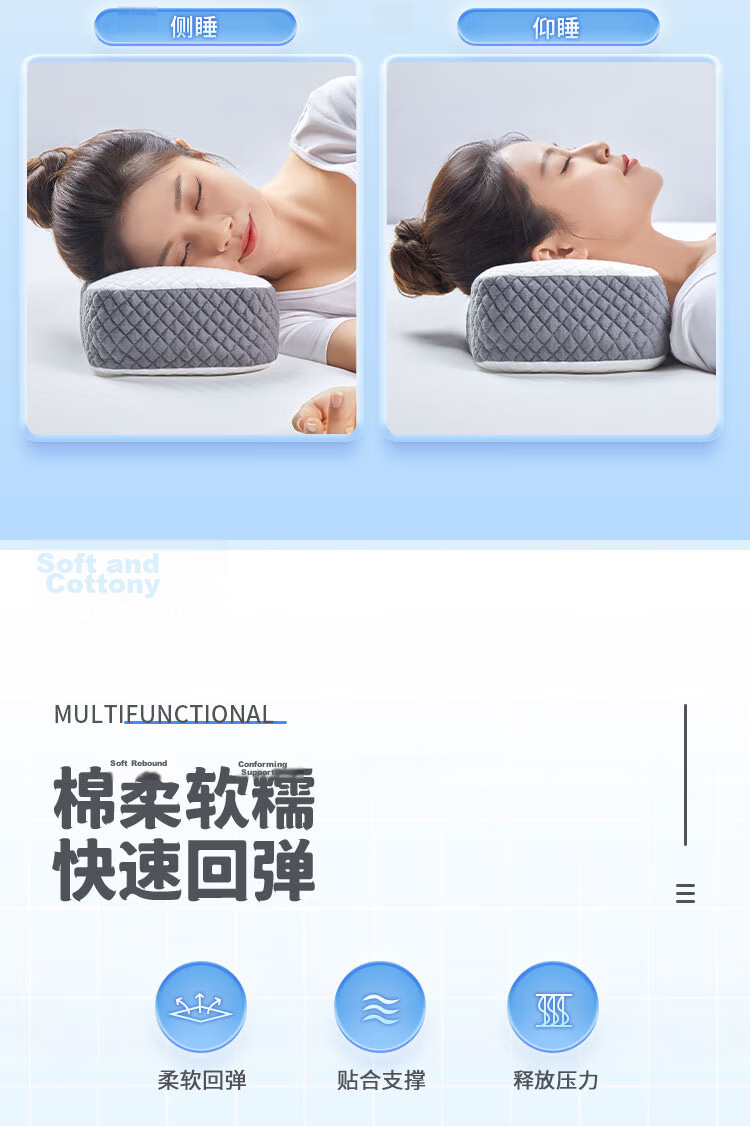 Aeromax Small Memory Foam Pillow for Office Nap, Student Lunch Break, Multifunctional Portable Sleeping Pillow Cushion Pillow 5