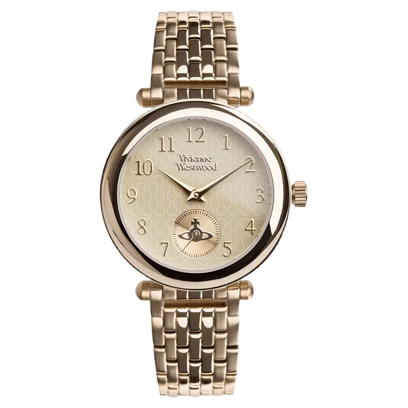 Vivienne Westwood Empress Women's Gold Double Dial Watch Birthday Gift for Girlfriend VV051CPGD