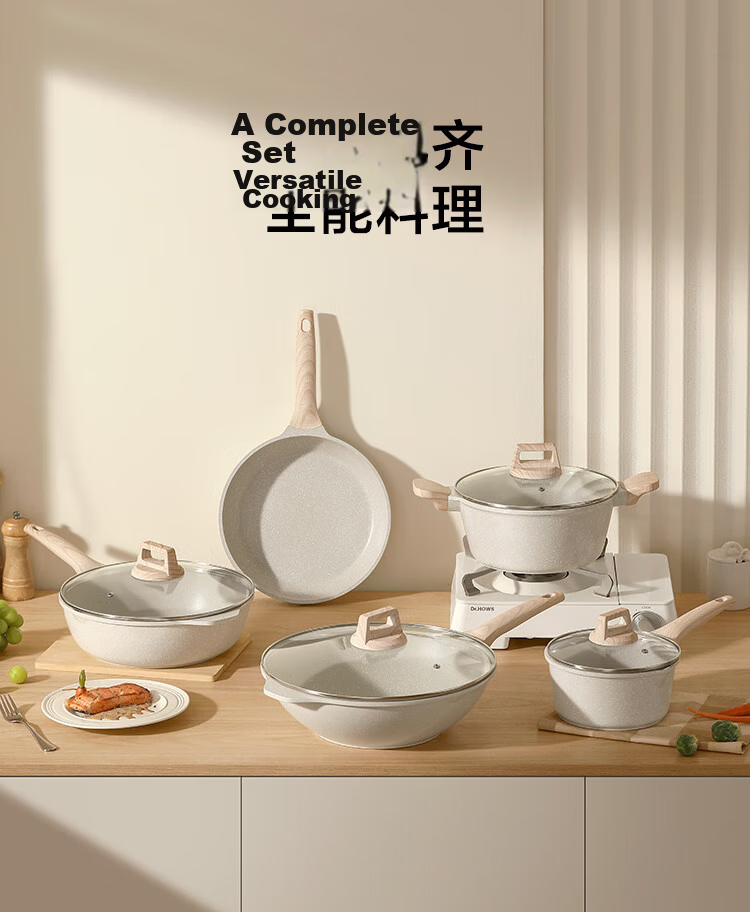 JD Original Flat Bottom Pan, Egg Frying Pan, Maifanshi Non-Stick Pan for Frying And Stir-Frying, Multi-Purpose Pan Compatible with Induction Cooker And Gas Stove, 28cm 14