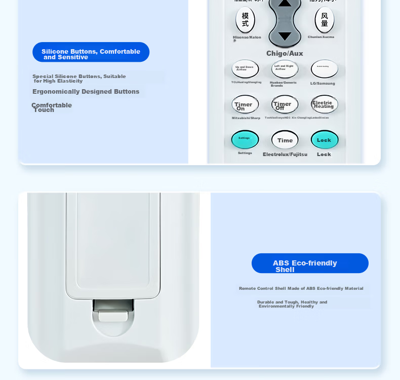 Dongpuli Compatible with Chigo Air Conditioner CHIGO Universal Remote Control for Wall-Mounted Units, JT-03 JG-01 JA-01 JG-03 No Setup Required 18