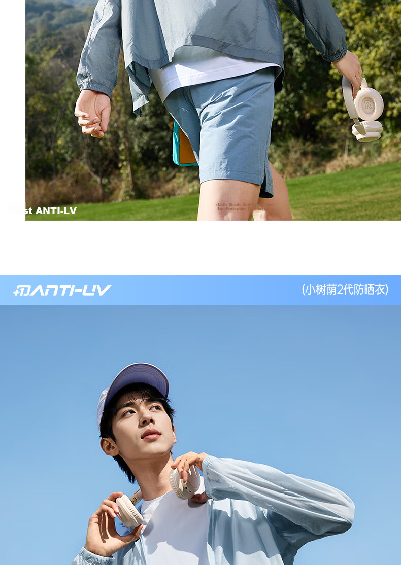 361° Men's Sunscreen Jacket Spring Summer UPF50+ UV Protection Sports Outdoor Cooling Heat Shield Jacket 652624603H-1 25