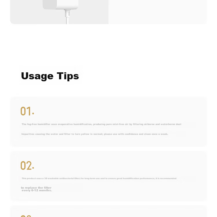 Mijia Xiaomi (MI) Mist-Free Humidifier 3-800, Quiet Home Bedroom Office 6L Large Capacity, 800ml/h Fast Humidification CJSJSQ04ZMZ Gift Moisturizing for Wome 21