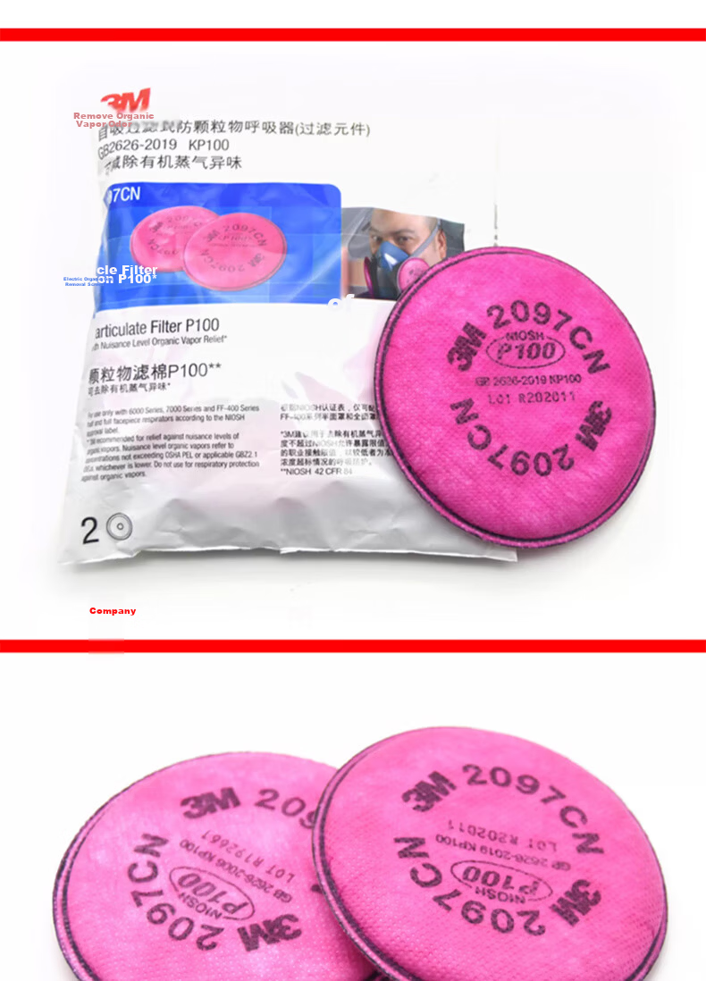 3M 6003CN Gas Filter Cartridge for Respirators, Protection Against Hydrogen Chloride and Organic Vapors, 2 Pieces/Pack 8