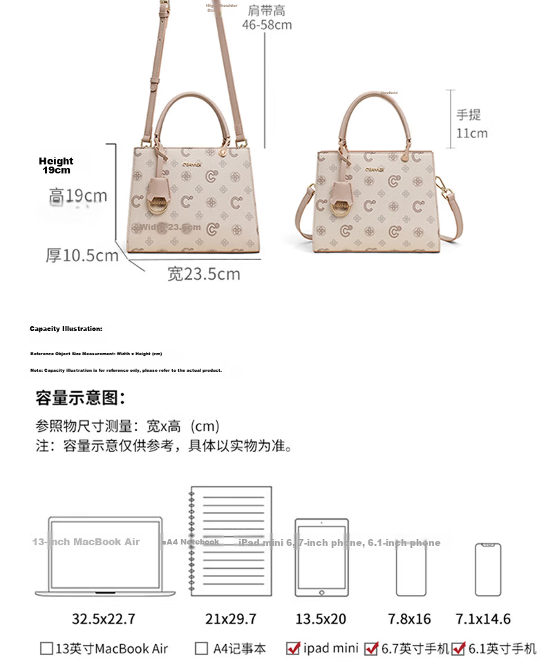 C.BANNER Women's Handbag Printed Crossbody Shoulder Bag Large Capacity Luxury Gift for Birthday Qixi Valentine's Day for Girlfriend 7