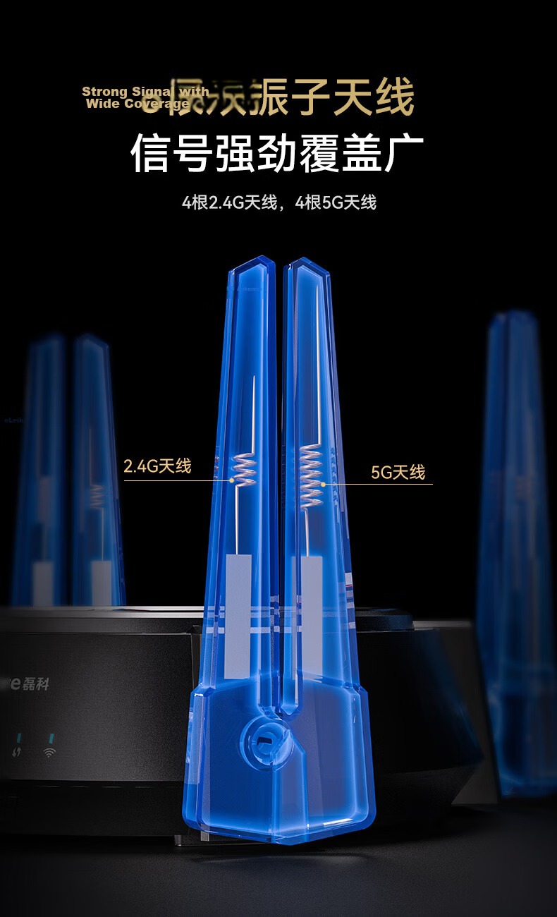 Netcore N60PRO AX6000 Gigabit Wireless WiFi6 Router 5G Dual-Band Dual 2.5G Ports 6000Mbps Speed Home Gaming WiFi Mesh Soft Router 10