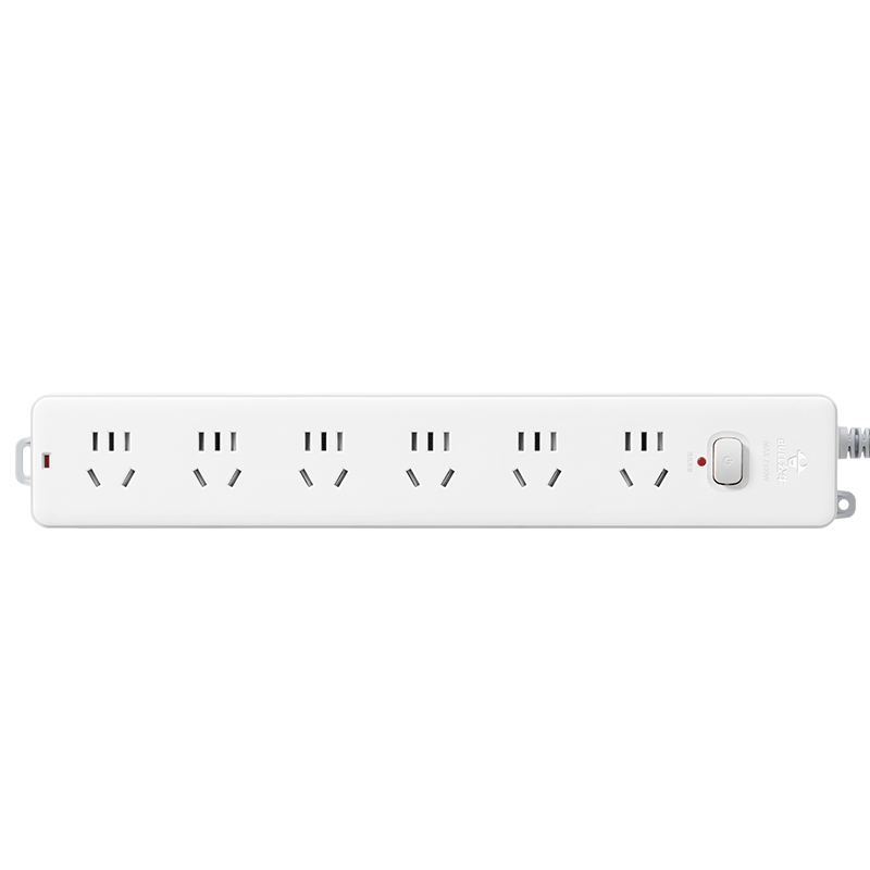 BULL New National Standard Overload and Overpower Protection Power Strip Socket 6-Outlet Master Control 3m GN-603
