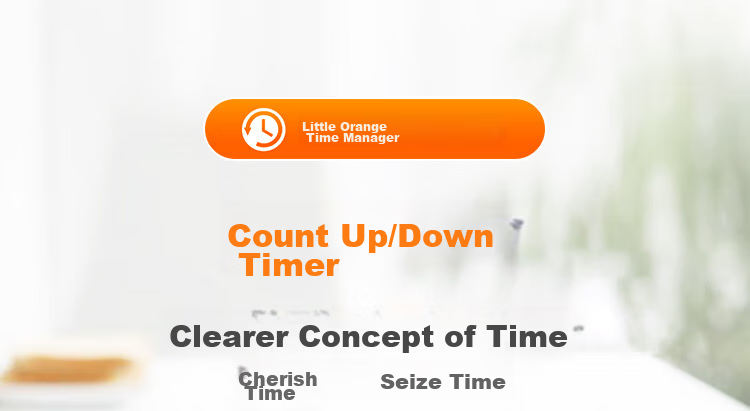 Perfect Score Little Scholar Orange Visual Timer Learning Dedicated Children's Self-Discipline Time Manager Timing Reminder Back to School Season 13