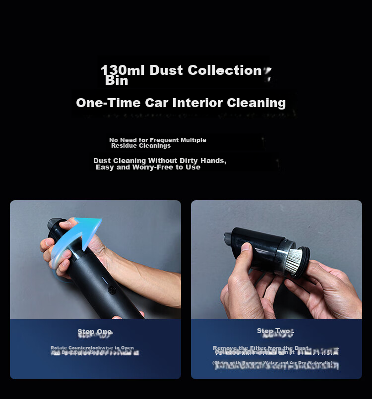 JD Jingzao Wireless Handheld Car Vacuum Cleaner High Suction Portable Mini Multi-Functional Nozzle Powerful Dust Removal for Car Home Desktop Cleaning 10