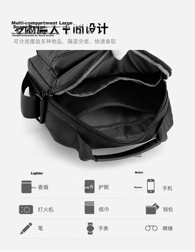 JEVI Casual Japanese Style Men's Shoulder Bag Trendy Crossbody Business Briefcase Valentine's Day Gift 6
