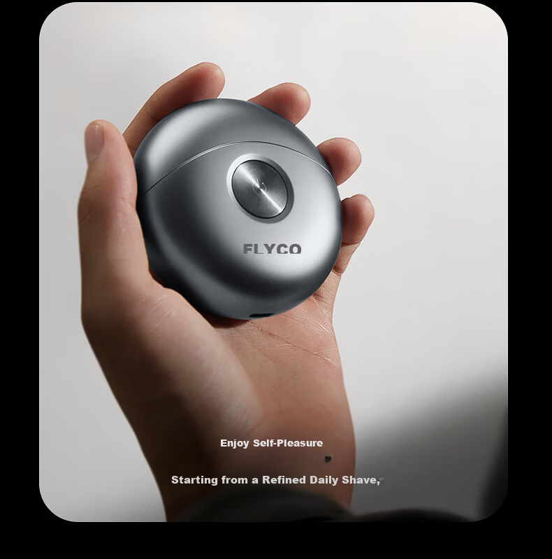 FLYCO FS891 Electric Shaver for Men Portable Dual-Head Razor Silver Gift for Boyfriend and Father Space UFO Design 20