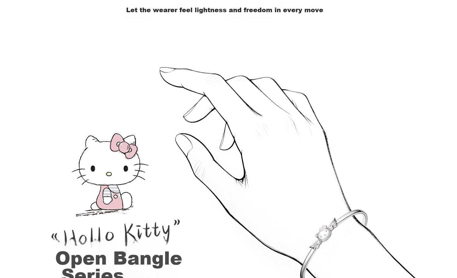 ChaoSeHui Sanrio Hello Kitty Bracelet for Girls Children's Bangle Birthday Gift for Girlfriend Qixi Festival 6155 5