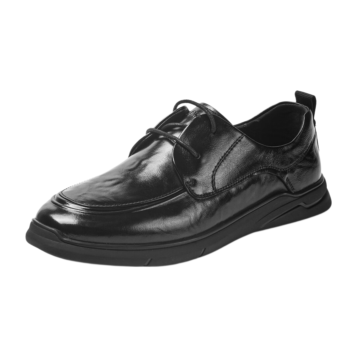 Aokang Men's Spring Autumn New Casual Leather Shoes Soft Sole Comfortable Dad Shoes Commuting Single Shoes Men's Work Leather Shoes MT