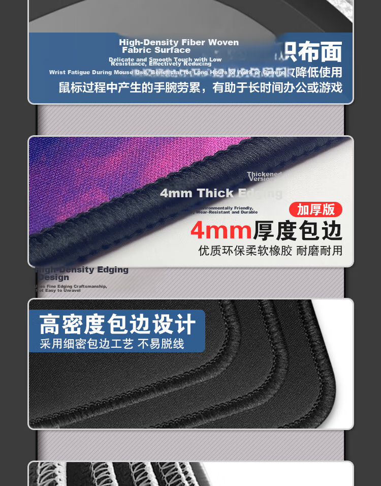 LESAILES Whale Game E-Sports Mouse Pad, Extra Large Computer Keyboard Desk Mat, Easy to Clean, 900*400*3mm 6