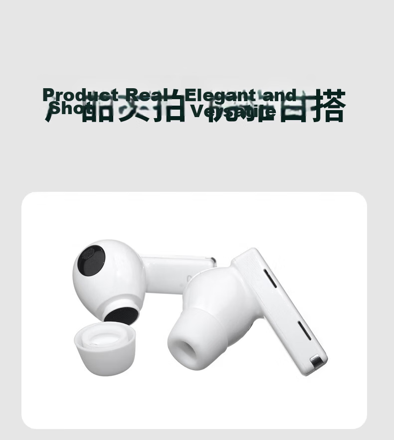 Masentek Ear Tips Compatible with Huawei Freebuds Pro 2/3/4/7i Bluetooth HUAWEI, Replacement Soft Silicone Tips, Sports Anti-Slip, White Medium Size, 1 Pair 10