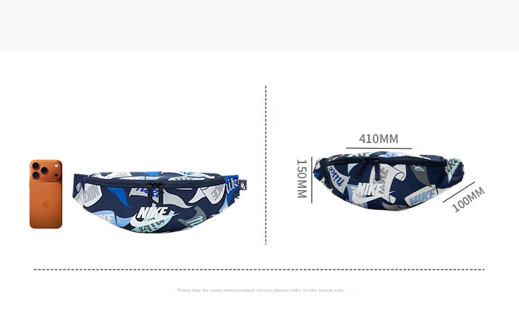 NIKE Unisex Sports Waist Bag HERTGE WSTPCK-PENANT Casual Bag HJ8368-010 Black One Size 3