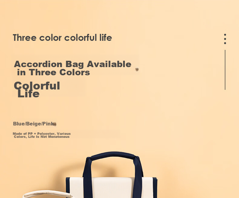 Deli A4 7-Compartment Vertical Cloth Accordion File Folder Multi-Layer Document Organizer Student Exam Paper Storage Bag Office Document Bag Data Tote Supplementary Bag Random Color P51 1