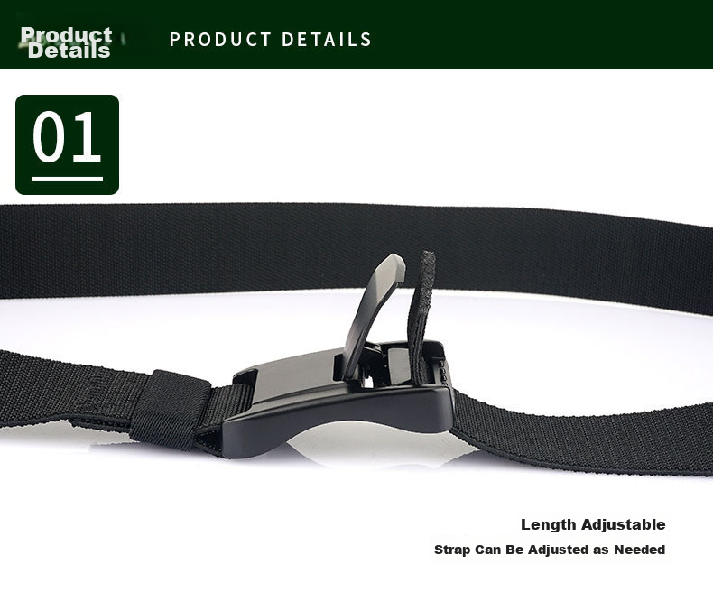 Extreme Tactical Men's Quick-Release Buckle Woven Belt Outdoor Workwear Trendy Canvas Elastic Casual Military Training Waistband 13