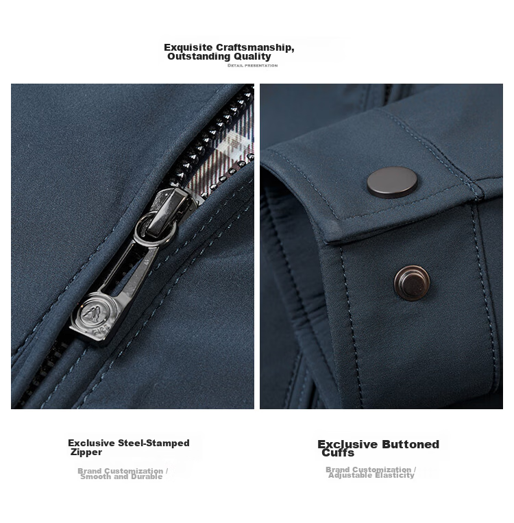 FIRS [Triple-Protection Fabric] Men's Jacket, Business Casual Commuter Stand-Collar Outerwear for Young And Middle-Aged Men, Fall 2026 Collectio 10