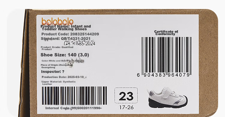 Balabala Baby Toddler Walking Shoes Kids Boys Girls Spring Autumn Non-slip Colorblock Shoes 23