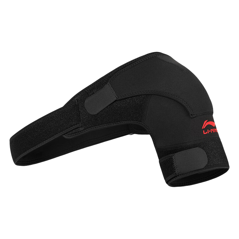 LI-NING Shoulder Support Single Pack Adjustable Breathable Pressure Sports Guard for Fitness Training Left Shoulder Universal Size
