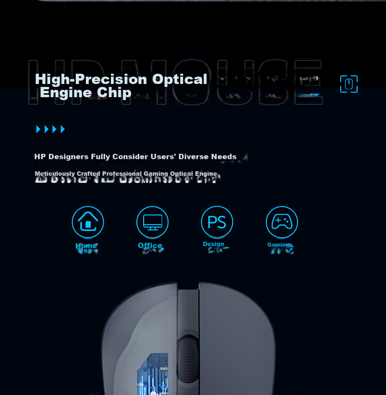 HP M280 Wired Mouse, Quiet for Home And Office Use, Ergonomic Gaming Mouse for Laptops And Desktop Computers, Gunmetal Gray 13