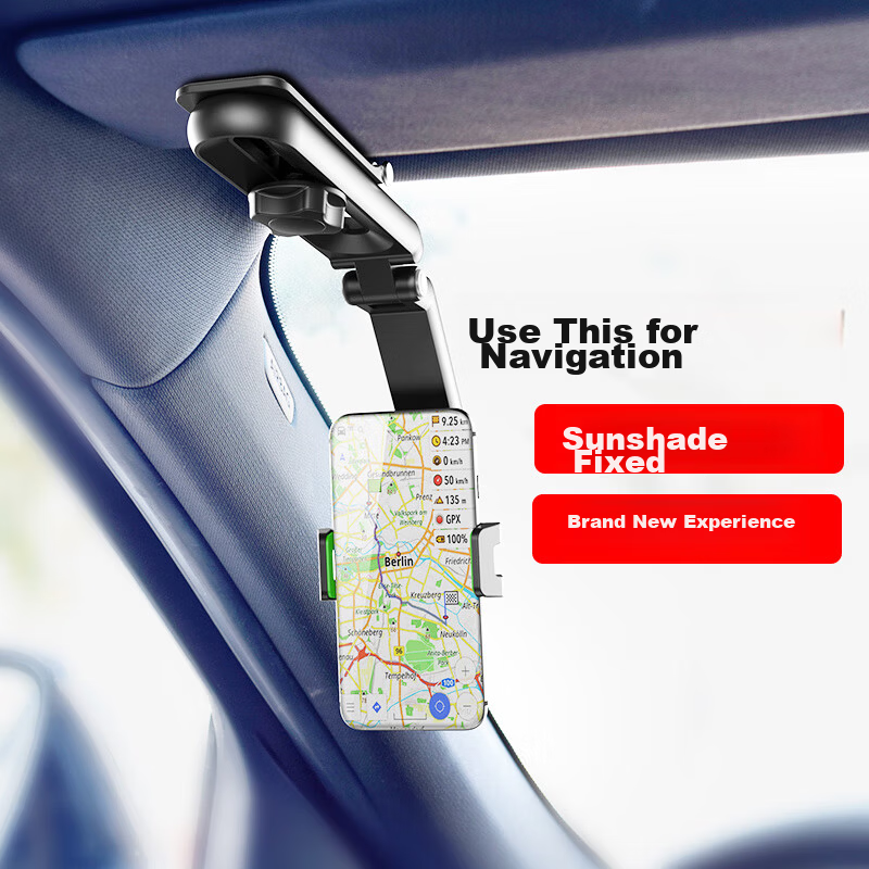 Digalun Sun Visor Car Phone Holder Multifunctional Rearview Mirror Car Mount Support Clip Desktop Car AR Navigation Phone Stand Universal Decorative Accessories 1
