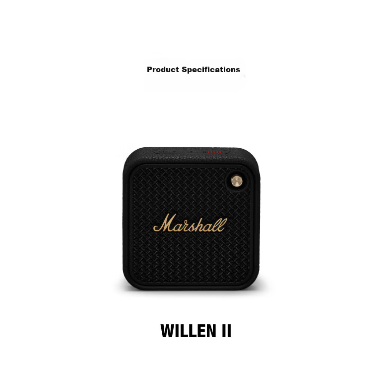 Marshall WILLEN II Portable Wireless Bluetooth Speaker 2nd Generation Home Outdoor Travel Birthday Gift for Men Black Gold 11