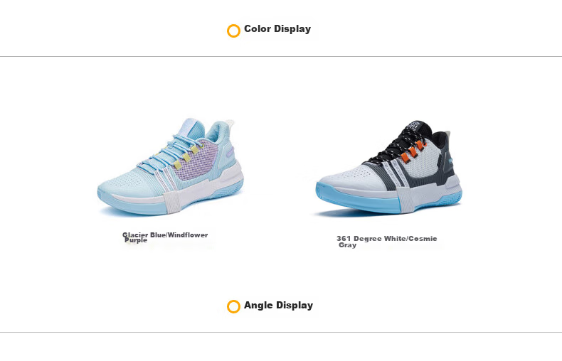 361° Basketball Shoes for Men, Spring And Summer Youth Professional Lightweight Low-Top Casual Sports Shoes, Men's Style 672121101-3 40