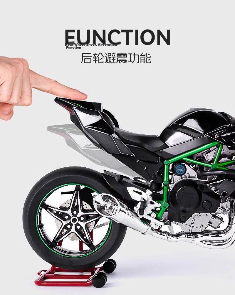 Chiyumoxing 1:9 Motorcycle Model, Battle Axe S1000RR, Realistic Alloy Car Model, Toy Car, Gift for Boys 9