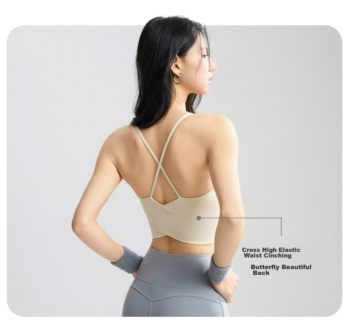 DRUR High-End Plus Size Loose Yoga T-Shirt Cover-Up Women's Outerwear Innerwear High-Intensity Training One-Piece Sports Bra 8