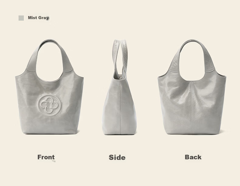 CASSILE Celebrity Style Vegetable Tanned Cowhide Tote Bag Women Luxury Handheld Crossbody Bag Birthday Qixi Festival Gift 71
