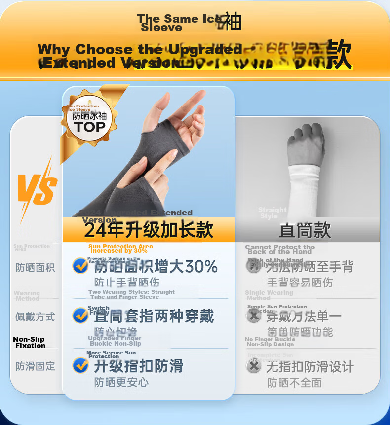 Li-Ning Ice Sleeves for Men [Set of Four], Sun Protection Arm Sleeves, Women's Silk Ice Sleeves, Ice Column Sleeves, Hand And Arm Protectors, Cycling Arm Sleeves, Sun Protectio 2