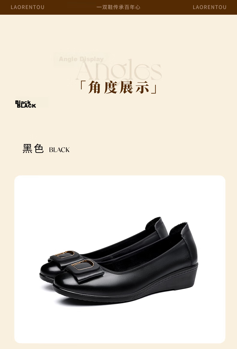 LAORENTOU Women's Leather Shoes Spring Genuine Leather Commuter Flat Soft Sole Shallow Mouth Loafers Mom Shoes LB318- Beige Size 40 13