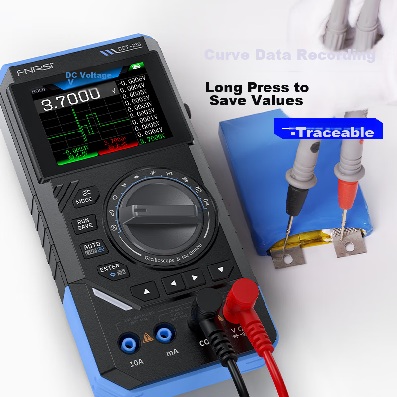 FNIRSI High-Precision Multifunction 3-in-1 4.5-Digit 10M Oscilloscope Signal Generator Multimeter 4