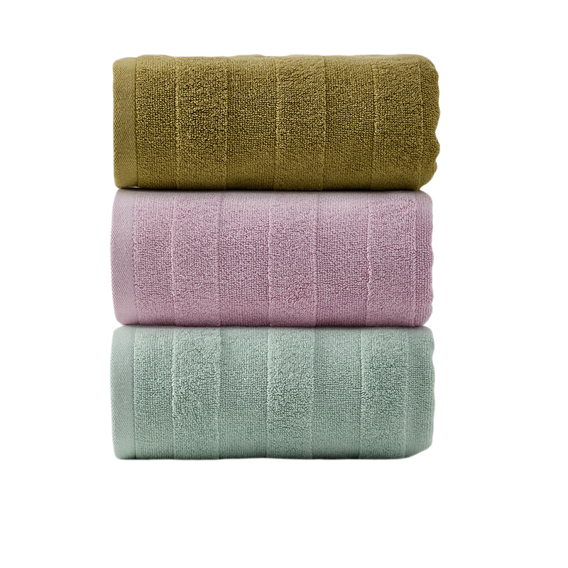 Grace 10A Antibacterial Towel 3-Pack Soft Quick-Dry Cotton Face Towels for Men and Women