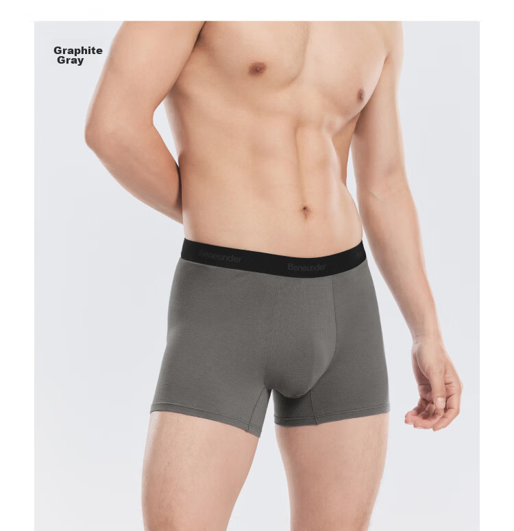 Banana Under Men's Breathable Mesh Cotton Boxer Briefs 100% Cotton Gusset Antibacterial Summer Sports Underwear 17