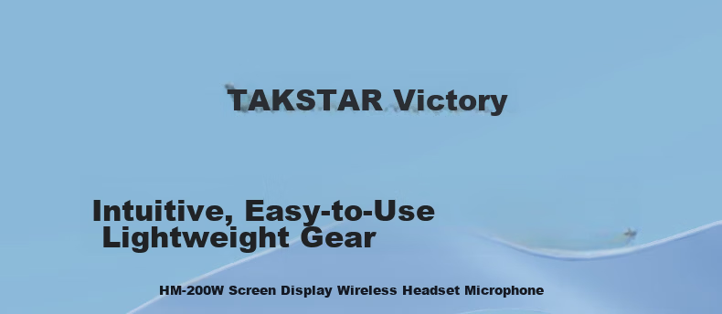 TAKSTAR HM-200W Wireless UHF Headset Microphone with Display - Beige, for Teaching, Tour Guide, Sales, Meetings, Portable Performances, and Street Vending 2
