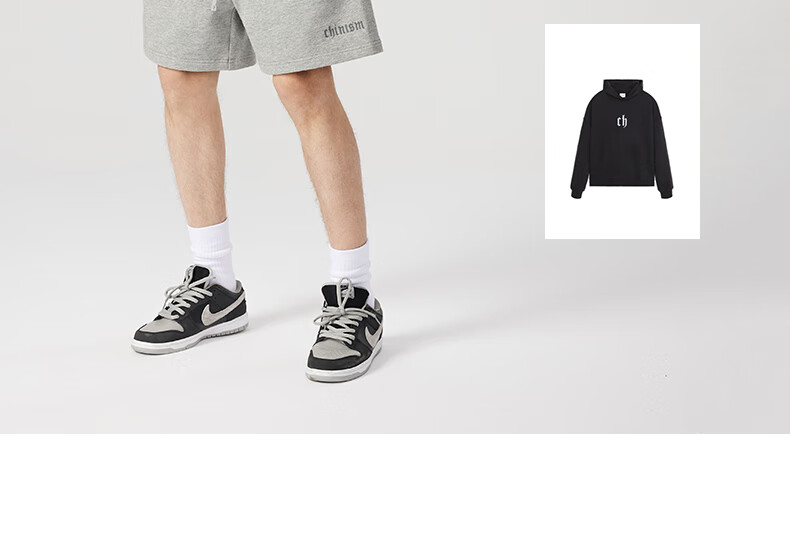 CHINISM Ch Short Pants for Men, Summer Simple Pure Cotton Knit Trendy Casual Sports Shorts, Knee-Length Pants CJ2212Y6037 4