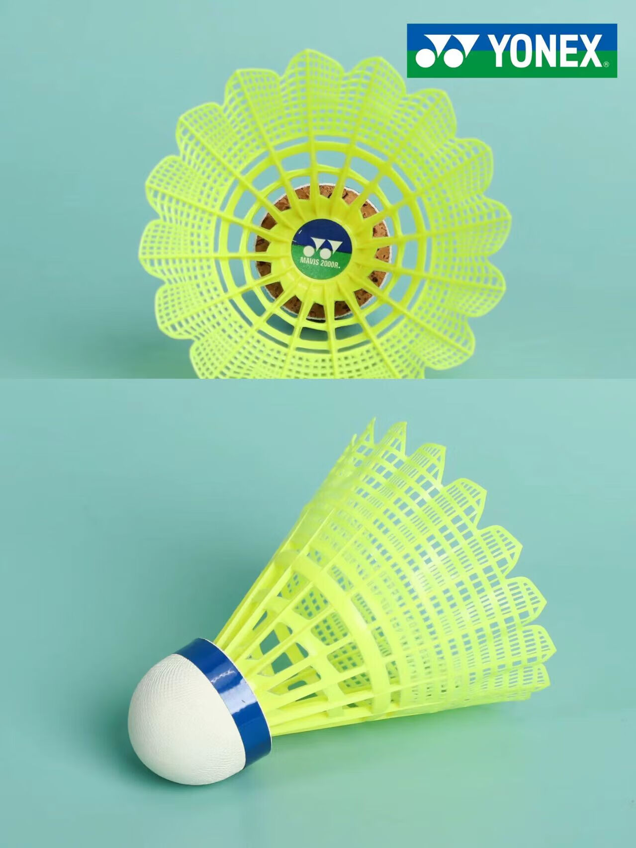 YONEX Nylon Badminton M2000R Indoor Outdoor Stable Flight Durable Plastic Shuttlecock 6-Pack Yellow 5