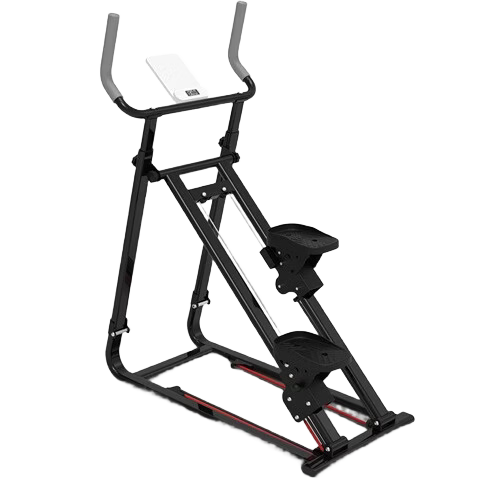 KOGER Fitness Stair Climber Multifunctional Dual Resistance Foldable Stepper Home Climbing Machine Black