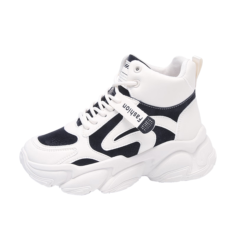 PLAYBOY Women's Shoes, Autumn Trendy Dad Shoes, Height-Increasing Shoes for Women, Running Sneakers for Women, 41534 Black, Size 36