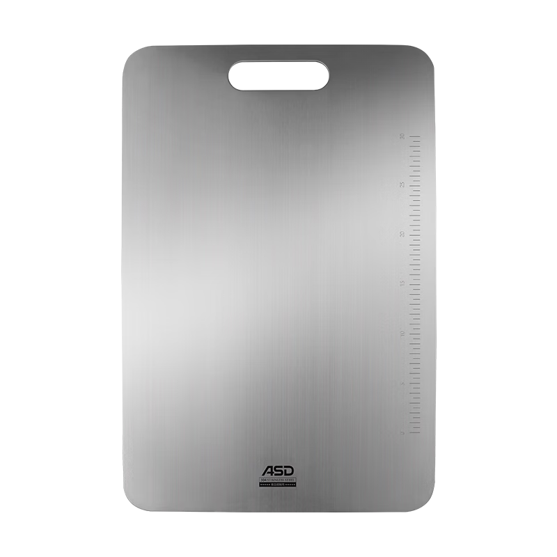 ASD Cutting Board 304 Stainless Steel Mold-Resistant Thickened Large Chopping Board Vegetable Fruit Dumpling Board GJ30C1WG Large Size