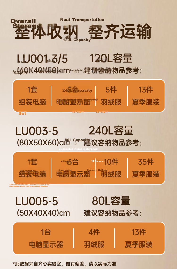 COMIX Moving Boxes 50*40*40CM [5-Pack with Handles] Extra Thick Large Cardboard Boxes for Packing, Shipping, Storage, and Office Use LU006-5 2