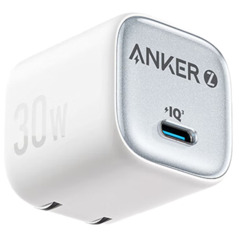ANKER 30W Ice Point Charger Apple 17W Type-C PD Fast Charging GaN Adapter for iPhone 16 Pro Max 15/14 Apple iPhone iPad Plug Blue