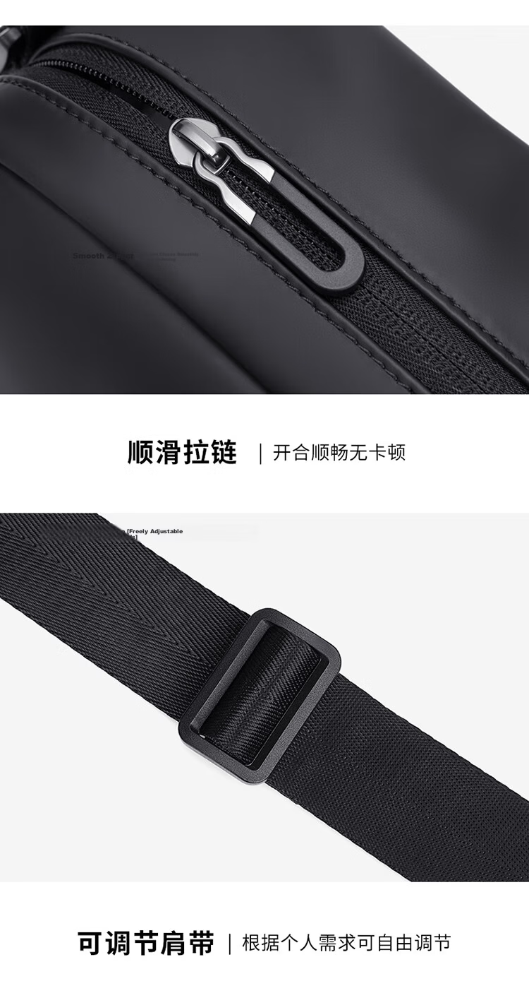 POLO Shoulder Bag for Men, Durable Crossbody Bag, Lightweight IPad Bag, Vertical Phone Bag, Sports Messenger Bag, Commuter Shoulder Bag 23
