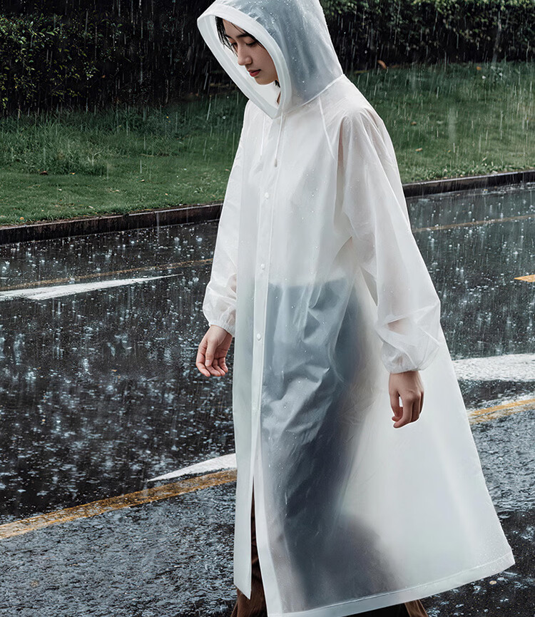 BANANA TRIP Disposable Thickened Adult Raincoat Anti-Rainstorm Outdoor Hiking Mountaineering Full-Body Rain Poncho Gray 1 Pack 2
