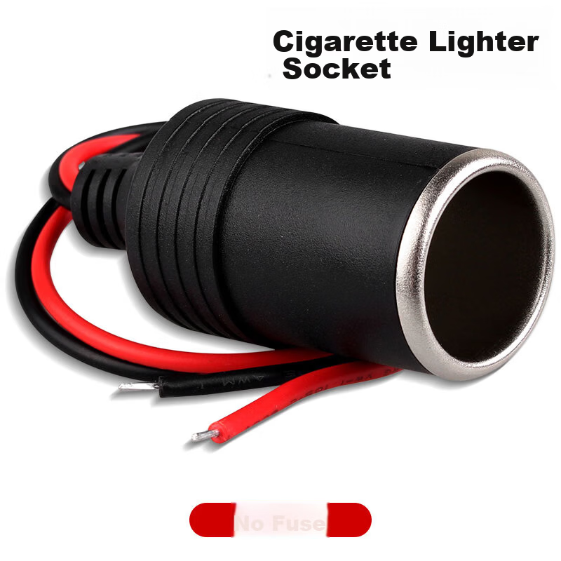 Meiya Smart Car Cigarette Lighter Socket Universal Current Socket Truck Motorcycle Modified Cigarette Lighter Female Socket Car Charger Base 12V 24V