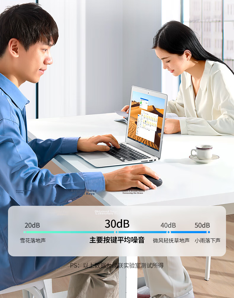 UGREEN Wireless Mouse, Quiet And Low-Noise Office Mouse, Compatible with Huawei And Xiaomi Laptops And Desktop Computers, USB Wireless Connection Mouse, Batteries Included 6